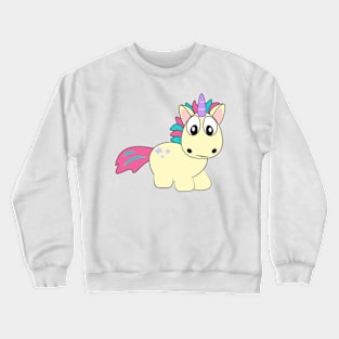 Unicorn, unicorn, mad, funny, cool, cute pony Crewneck Sweatshirt